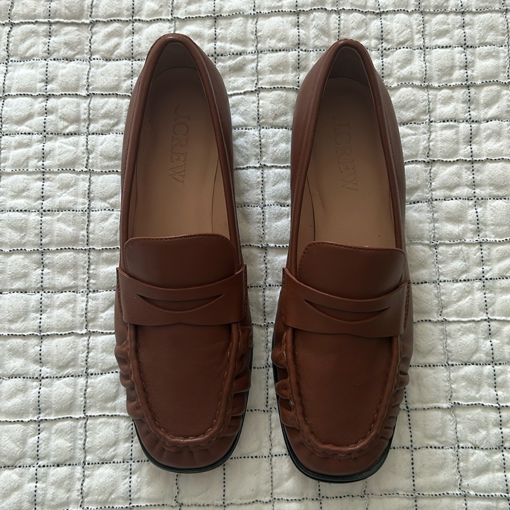 J. Crew Women's Chestnut Leather Loafers